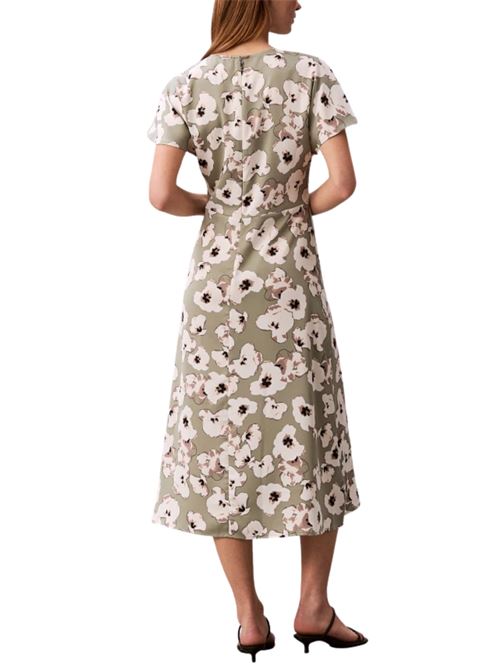 Abito midi satinato Calvin Klein | LV044F038GPEZ